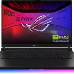 لابتوب روج ستريكس سكار 18 G835LX-SA047W للالعاب كور الترا 9/64GB/2TB PCIe G4 (برفورمانس) SSD+2TB PCIe G4 (برفورمانس) SSD/انفيديا RTX5090/24GB GDDR7/ويندوز 11 هوم/18.0/كيبورد انجليزي-عربي/اسود