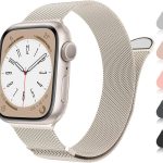 متوافق مع سوار ساعة ابل 49 ملم 45 ملم 44 ملم 42 ملم 41 ملم 40 ملم 38 ملم للنساء والرجال، سوار معصم مغناطيسي معدني من الستانلس ستيل متوافق مع اي ووتش الترا 2/1 سلسلة 9 8 7 6 5 4 3 2 1 اس اي، متعدد