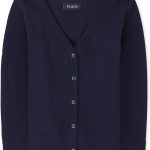 ذا تشيلدرنز بليس سترة كارديجان موحدة برقبة على شكل حرف V للبنات