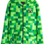 ماين كرافت هودي بتصميم شخصية كريبر للأطفال/الأولاد