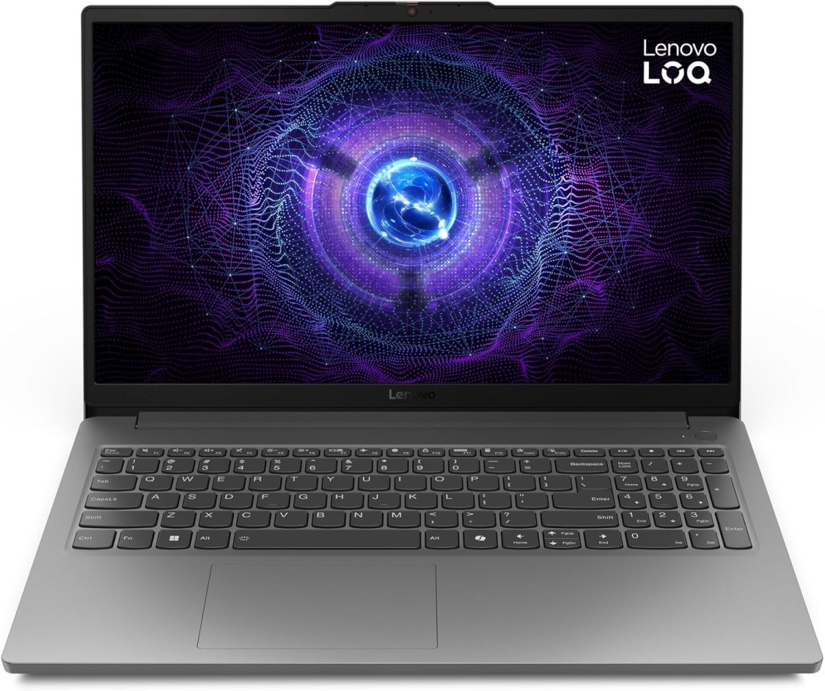 لينوفو لابتوب العاب 15IAX9E من لوك بشاشة 15.6 انش FHD 144Hz ومعالج انتل كور i5-12450HX، ذاكرة RAM 16GB، SSD 512GB، RTX 2050 4GB GDDR6، ويندوز 11، اضاءة خلفية بيضاء انجليزي-عربي، رمادي - [83LK001SAX]