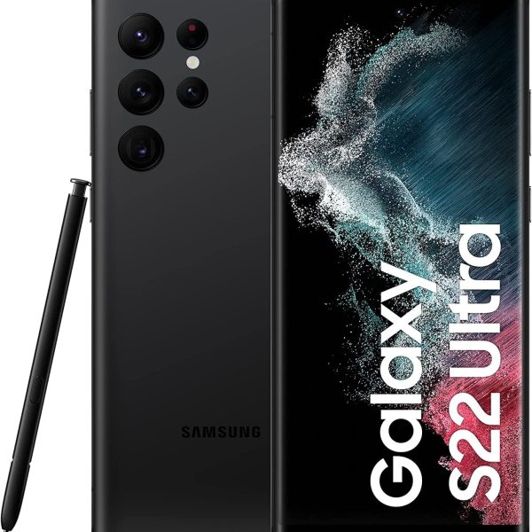 سامسونج Galaxy S22 Ultra SM-S908B 17,3 سم (6.8") ثنائي الـSIM Android 12 5G USB Type-C 12 جيغابايت 256 جيغابايت 5000 مللي أمبير ساعة أسود