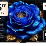 TCL تلفزيون ذكي 65 بوصة 4K QLED ملون كوانتوم كريستال HDR 10+ للالعاب، جوجل تي في ودولبي فيجن اتموس ودي تي اس فيرتشوال اكس وام ام ام سي وتحكم صوتي جيم ماستر بتصميم نحيف - 65T6C (موديل 2025)