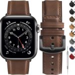 فولموسا سوار ساعة ابل من الجلد الفاخر متوافق مع سوار ساعة ابل 38 ملم 40 ملم 41 ملم 42 ملم 44 ملم 45 ملم 46 ملم 49 ملم، سوار جلد يولا لساعة اي ووتش الترا 2/الترا سلسلة 10/9/8/7/6/5/4/3/2/1/SE/SE2