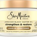 بلسم زيت الخروع الاسود الجامايكي للشعر التالف من شيا مويستر، زيت الخروع الاسود الجامايكي النقي بنسبة 100% لتنعيم وفك تشابك الشعر، 11 اونصة