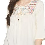 بلوزة سادة بقصة عادية للنساء من ستايلفيل.ان