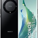 اونر جوال ماجيك 5 لايت بدون شريحة اتصال وغير مقفل، هاتف ذكي 5G، 6GB+128GB، شاشة AMOLED منحنية 6.66 انش 120Hz، كاميرا خلفية ثلاثية 64MP، بطارية 5100mAh، ثنائي شرائح الاتصال، اندرويد 12، اسود ميدنايت