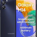 سامسونج جوال جالكسي M14 4G (ازرق ياقوتي، 4GB، 64GB) | كاميرا ثلاثية 50MP | بطارية 5000mAh | معالج سناب دراجون 680 | ترقية نظام تشغيل الجيل الثاني وتحديث امان لمدة 4 سنوات | ذاكرة RAM 8GB مع RAM بلس |