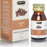 زيت القرنفل من هيماني - 30 مل، يخفف الام الاسنان والتهاب اللثة وقرحة الفم ويحفز الدورة الدموية