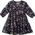 توب منسوج مطبوع بالكامل للبنات من جيلين