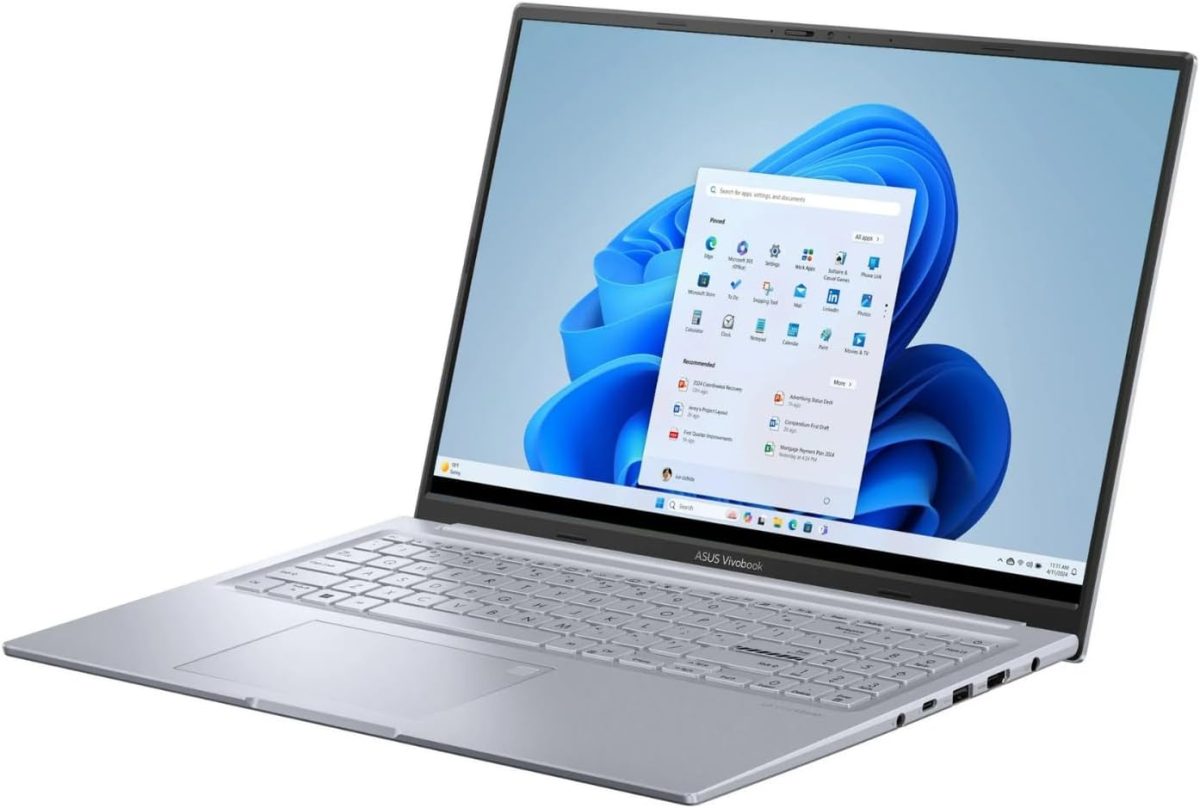 ⁦اسس لاب توب فيفوبوك K3605VU-WS96 - شاشة 16 انش FHD+ (1920x1200) 120Hz، انتل كور i9-13900H، 16GB RAM، 1TB SSD، انفيديا RTX 4050 6GB، ويندوز 11، كيبورد باضاءة خلفية، قارئ بصمات، فضي⁩ - الصورة ⁦3⁩