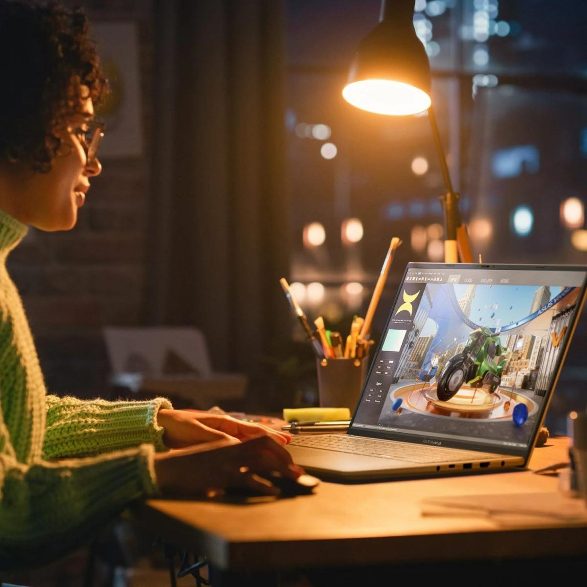 ⁦اسس لاب توب فيفوبوك K3605VU-WS96 - شاشة 16 انش FHD+ (1920x1200) 120Hz، انتل كور i9-13900H، 16GB RAM، 1TB SSD، انفيديا RTX 4050 6GB، ويندوز 11، كيبورد باضاءة خلفية، قارئ بصمات، فضي⁩ - الصورة ⁦9⁩