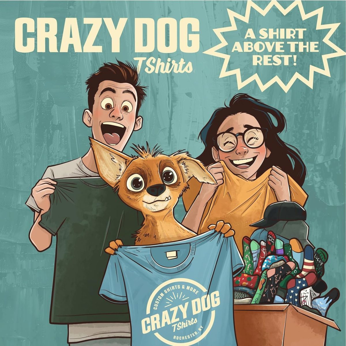 ⁦Crazy Dog Mens T Shirt Thats A Horrible Idea What Time Funny Joke Tee⁩ - الصورة ⁦9⁩