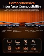 ⁦لابتوب العاب AMD رايزن 7 5700U (8C/16T، حتى 4.3GHz)، ذاكرة RAM 16GB، ذاكرة مستديمة SSD 512GB، ويندوز 11، رسومات راديون RX فيجا 8، شاشة 16 انش⁩ - الصورة ⁦5⁩
