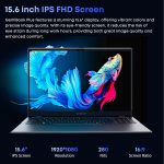 ⁦تشو وي لابتوب جيمي بوك بلس 15.6 انش، 16GB LPDDR5 512GB SSD، انتل N150 (حتى 3.6GHz، TDP 15W)، ويندوز 11، SSD 2TB، IPS FHD 2K، HDMI، واي فاي 6، بلوتوث 5.2، USB 3.0، كاميرا ويب⁩ - الصورة ⁦5⁩