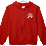 سترة بغطاء رأس مطرزة للأولاد من نيون كيدز, أحمر, 9-10 Years