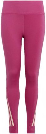 adidas Girl's AEROREADY 3-Stripes High-Rise 7/8 Optime Pocket Leggings Tights