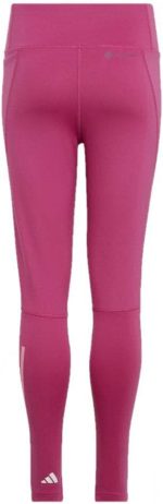 ⁦adidas Girl's AEROREADY 3-Stripes High-Rise 7/8 Optime Pocket Leggings Tights⁩ - الصورة ⁦2⁩