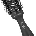 فرشاة هواء ساخن نانو تيتانيوم EN-6215 من انزو - اداة تصفيف 1200 واط للتحكم في التموج وزيادة الكثافة والتجعد - خفيفة الوزن بتصميم مريح مع حرارة قابلة للتعديل - اصدار عالمي