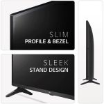 ⁦LG تلفزيون ذكي الترا اتش دي 4 كيه 55 بوصة سلسلة UQ7500، تصميم شاشة سينما 4K اكتيف HDR ويب او اس سمارت بتقنية الذكاء الاصطناعي ثينكيو - 55UQ75006LG (موديل 2022)⁩ - الصورة ⁦3⁩