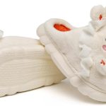 شبشب شتوي للنساء بتصميم ارنب لطيف وناعم ودافئ ومريح من الفرو للبنات