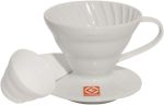 ⁦منقطات القهوة هاريو V60, Size 01, ابيض⁩ - الصورة ⁦2⁩