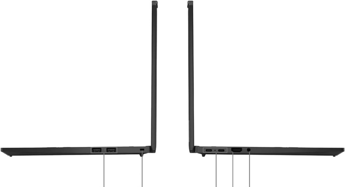 ⁦لينوفو ثينك باد T14s الجيل السادس 14 انش AMD رايزن AI 7 برو 360-32GB - 1TB SSD - انجليزي - اسود - ويندوز 11 برو - AMD راديون 880M - شاشة لمس 400 نيت WUXGA (1920 × 1200) - كوبايلوت +⁩ - الصورة ⁦9⁩