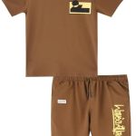 جينيس, تي شيرت باكمام قصيرة مع طقم كابري للاولاد