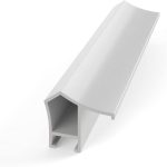 اطار ماي تي في ديكو مصنوع من خليط معدني لتلفزيون سامسونج من فريم - اطار ابيض نقي (3 شرائح الالوان)