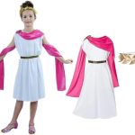 زي توجا اليوناني للاطفال، زي توغا اليوناني القديم ميثوس الفيلسوف روما النبلاء، زي توغا اليوناني القديم، زي تنكري للاولاد والبنات (135-155 سم)