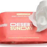 مناديل مبللة ديزرت صنداي بعامل حماية من الشمس 30+، PA+++ واسعة الطيف وقابلة للتحلل البيولوجي وخالية من الزهر الابيض ومناسبة للسفر وغير دهنية للاطفال والرضع - مقاس تي اس ايه (20 قطعة)