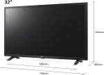 ⁦LG تلفزيون LED ذكي 32LM637BPLA 32 بوصة 720p HD HDR مع معالج رباعي النواة، خاصية HDR نشطة، متوافق مع اليكسا⁩ - الصورة ⁦7⁩