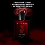 ⁦فيلين عطر سنيك للرجال او دي بارفان (او دي بارفان) - 100 مل، عطر قوي ودخاني وذكوري، خشب العنبر، طحلب السنديان، الباتشولي، نجيل الهند⁩ - الصورة ⁦5⁩