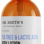 دي آر. شيثز لوشن للجسم من تي تري وحمض اللاكتيك مع حمض الساليسيليك بنسبة 1% | مرطب موازنة درجة الحموضة | يساعد على تقليل حب الشباب في الجسم ولون البشرة غير المتساوي | 200 مل