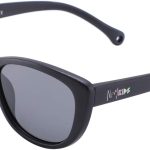 نظارة شمسية مستقطبة للاطفال من اتوم مع حماية من الاشعة فوق البنفسجية 400، مادة تي بي اي اي، مثالية للبنات من سن 3-10 سنوات (اسود غير لامع)