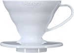 منقطات القهوة هاريو V60, Size 01, ابيض