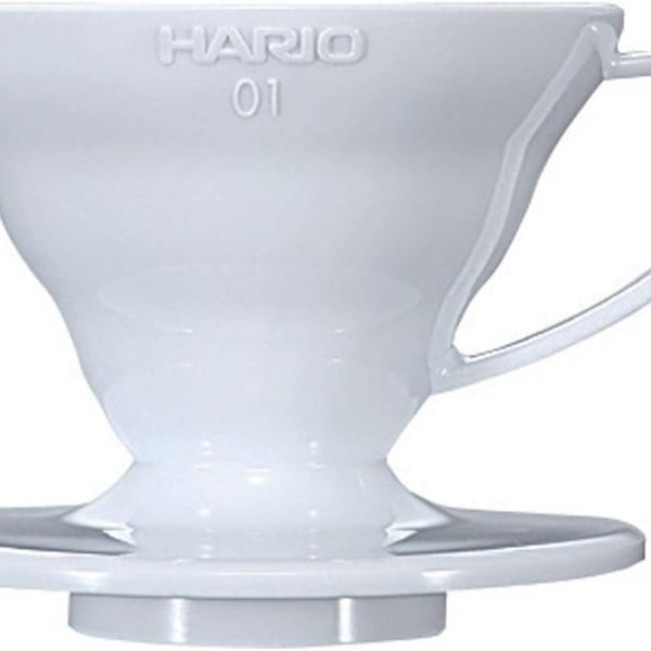 منقطات القهوة هاريو V60, Size 01, ابيض