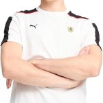 Puma Mens Ferrari Race MT7 Tee PUMA Men's Scuderia Ferrari HP Race MT7 T-Shirt M, White