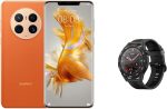 هواوي هاتف ذكي ميت 50 برو بنظام اندرويد، برتقالي، 8GB+512GB، DRACO-L29DL + GT3 SE، ميت 50 برو 8-512 + GT3 SE، جلد نباتي، برتقالي، 51097GMY
