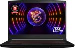 MSI لابتوب العاب GF63 رفيع 12Ucx بشاشة 15.6 انش ومعالج انتل كور i5 12450H وذاكرة RAM 8GB وSSD 512GB وانفيديا RTX 2050 4GB وكيبورد انجليزي وويندوز 11 هوم - اسود