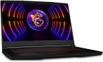 ⁦MSI لابتوب العاب GF63 رفيع 12Ucx بشاشة 15.6 انش ومعالج انتل كور i5 12450H وذاكرة RAM 8GB وSSD 512GB وانفيديا RTX 2050 4GB وكيبورد انجليزي وويندوز 11 هوم - اسود⁩ - الصورة ⁦2⁩