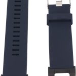 جويكمو سوار سيليكون للساعة الذكية، سوار ساعة سيليكون جيد التهوية وخفيف الوزن بلون ازرق داكن لساعة امازفيت تي ريكس الذكية