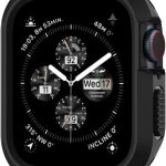 ساعة سبيجين ابل 44 مم إصدار 4: غطاء حماية متين للهيكل, اسود