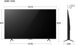 ⁦TCL تلفزيون جوجل سمارت 65 بوصة 4K QLED برو HDR 10+، دولبي فيجن اتموس، 120Hz VRR+120Hz DLG، اونكيو 2.1 قناة، تصميم نحيف وحيد الهيكل - 65C655 (موديل 2024)⁩ - الصورة ⁦3⁩