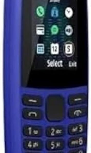 نوكيا موبايل 105 4G ثنائي شرائح الاتصال، ازرق (مجدد)