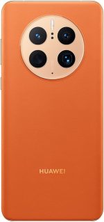 ⁦هواوي هاتف ذكي ميت 50 برو بنظام اندرويد، برتقالي، 8GB+512GB، DRACO-L29DL + GT3 SE، ميت 50 برو 8-512 + GT3 SE، جلد نباتي، برتقالي، 51097GMY⁩ - الصورة ⁦3⁩