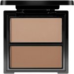 Baked Bronzer Powder, Longwear Face Makeup for Contours Cheeks, Cruelty-Free, Matte Finish, Buildable Coverage, 2 Blendable Shades