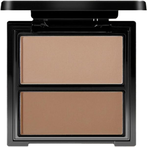 Baked Bronzer Powder, Longwear Face Makeup for Contours Cheeks, Cruelty-Free, Matte Finish, Buildable Coverage, 2 Blendable Shades