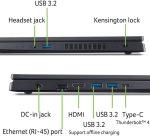 ⁦ايسر لابتوب العاب نيترو في ANV15 2024 15.6 انش FHD IPS 144Hz انتل i7-13620H 16GB DDR5 512GB SSD انفيديا جيفورس RTX 4060 8GB ثاندربولت 4 واي فاي 6 كيبورد باضاءة خلفية ويندوز 11 هوم مع USB 32GB⁩ - الصورة ⁦4⁩