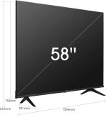 ⁦هايسينس تلفزيون ذكي 58 بوصة 4K UHD مع دولبي فيجن HDR DTS فيرتشوال اكس ويوتيوب ونتفليكس برايم شاهد فري فيو وبلوتوث وواي فاي - 58A61GD1 (2021)⁩ - الصورة ⁦7⁩